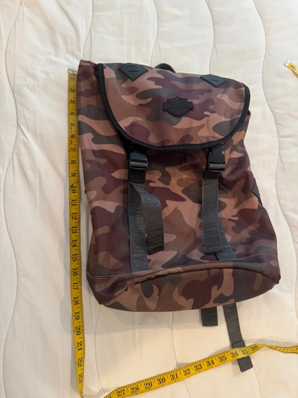 Harley Davidson NWOT camouflage Nylon backpack